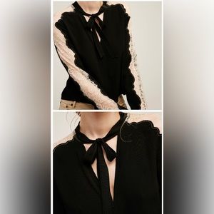 Free People Freya Tie Front Blouse large